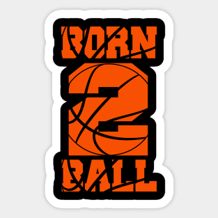 2nd Birthday Basketball Jersey Two 2 Year Old Boy Girl Sticker